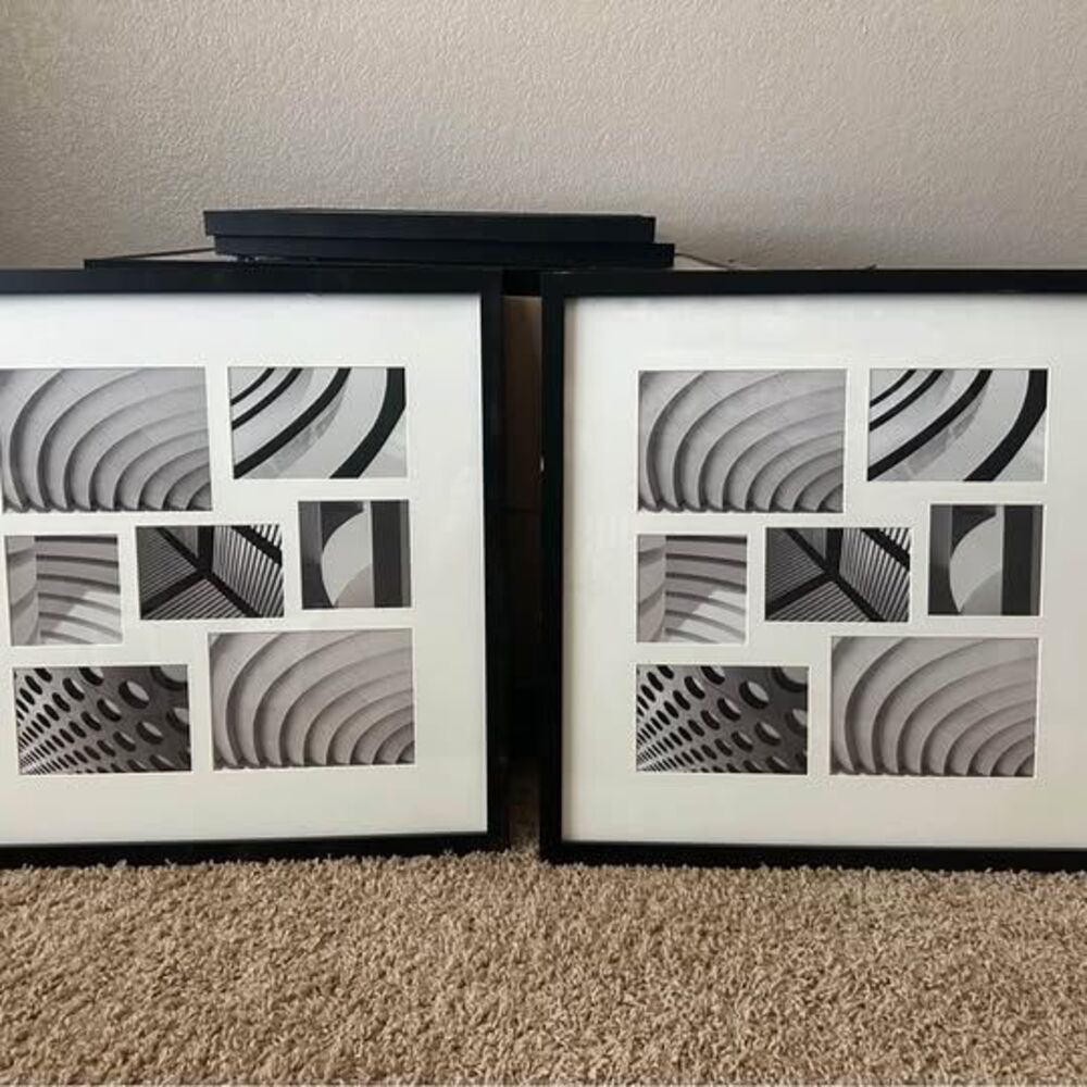 Set of 2 Black Collage Picture Frames